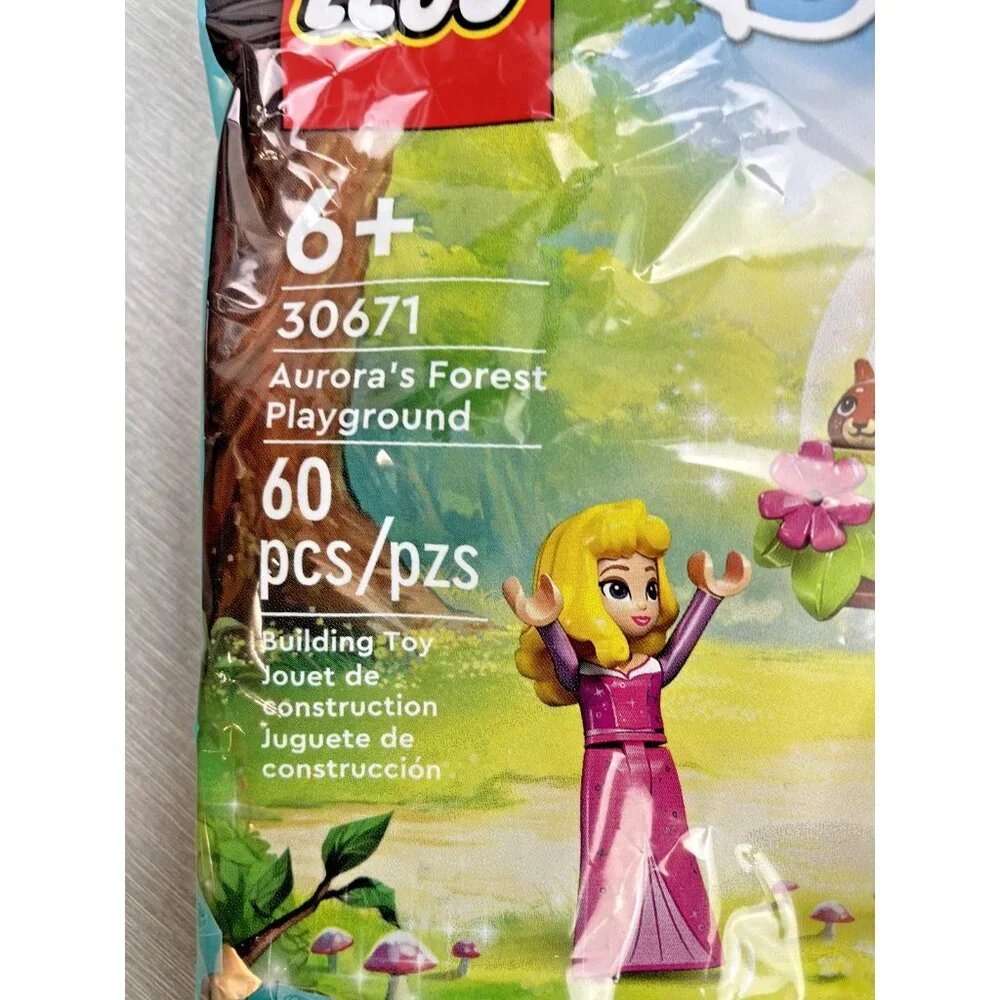 X2-Lego 30671 Disney Aurora's Forest Playground Poly Bag Set New Sealed